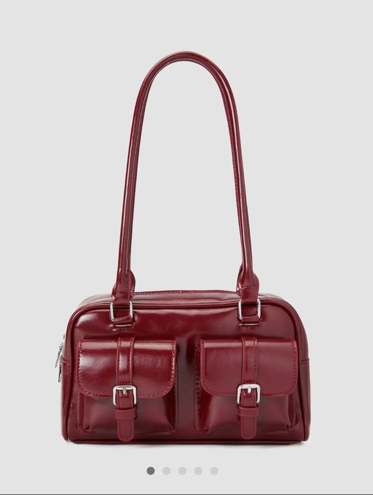 Sheeva etro Double Pocket Boston Bag with Long Shoulder Straps