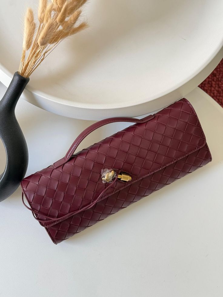 Sheeva Hand-Woven Envelope Evening Clutch Bag