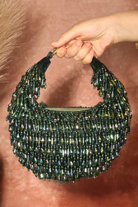 Sheeva Beaded Party Wear Pearl Bag