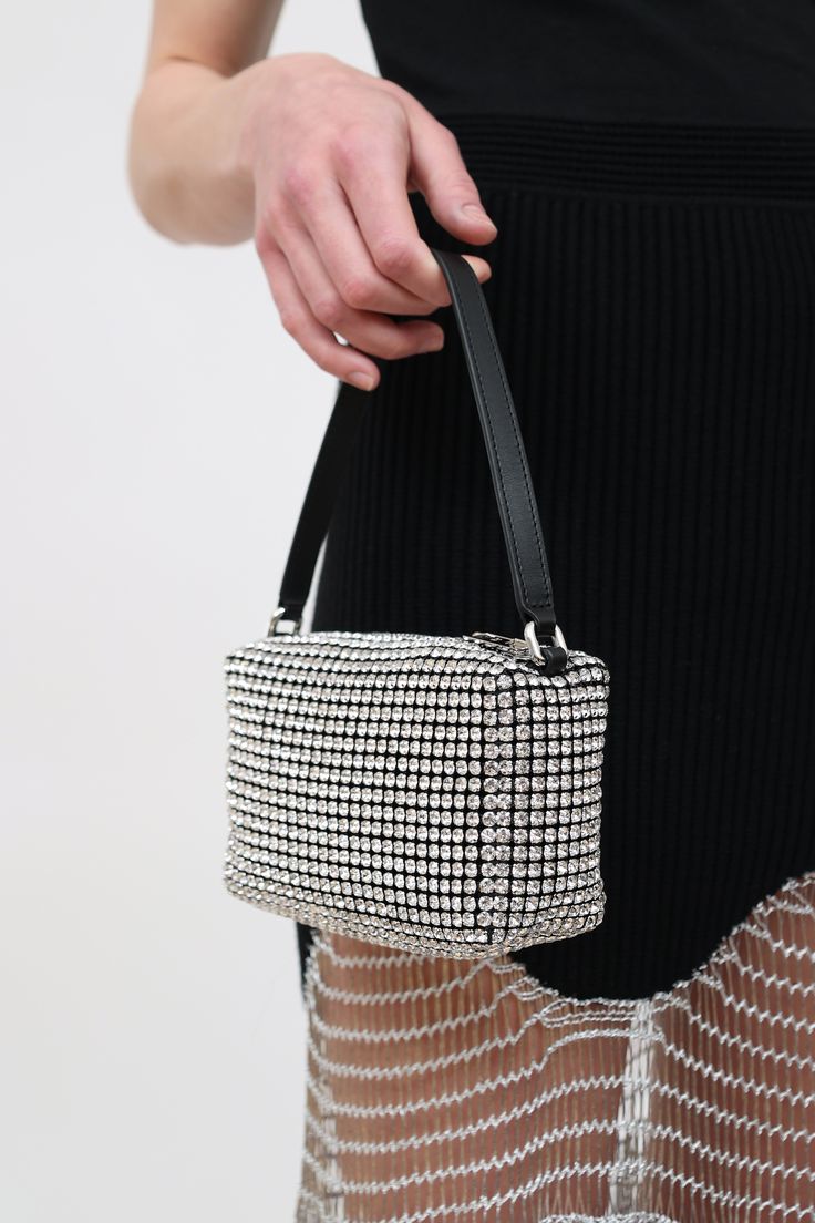 Sheeva Elegant Rhinestone Box Bag for Women