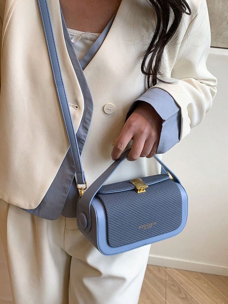 Sheeva Textured Canvas Barrel Bag