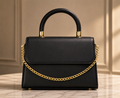 Sheeva Noir Luxe Top Handle Handbag