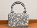 Sheeva Crystal Leaf Embellished Handbag | Luxury Party & Bridal Purse
