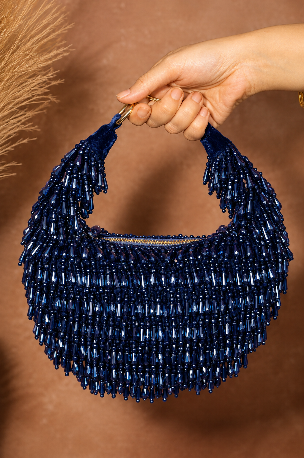 Sheeva Beaded Party Wear Pearl Bag