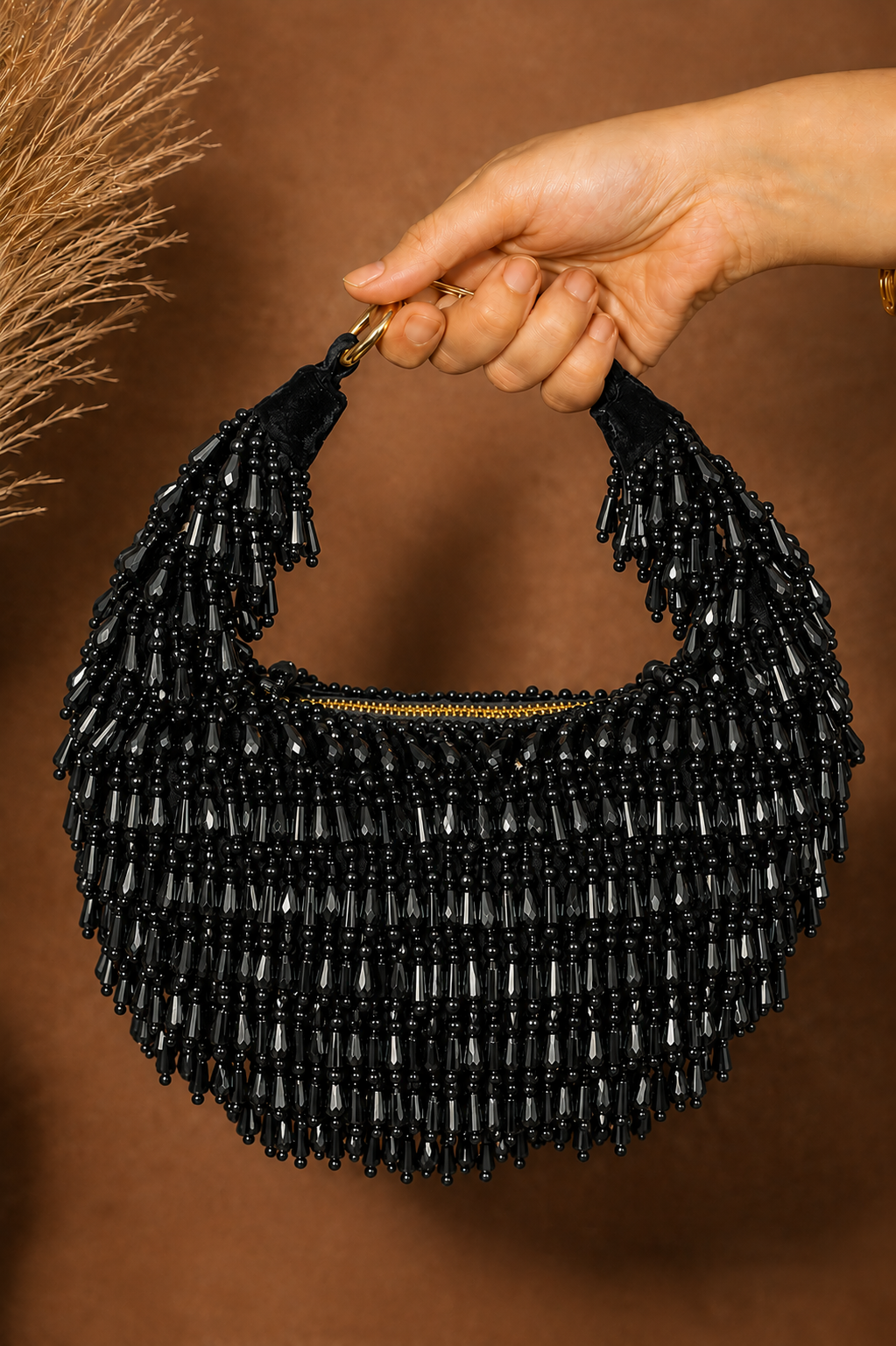 Sheeva Beaded Party Wear Pearl Bag