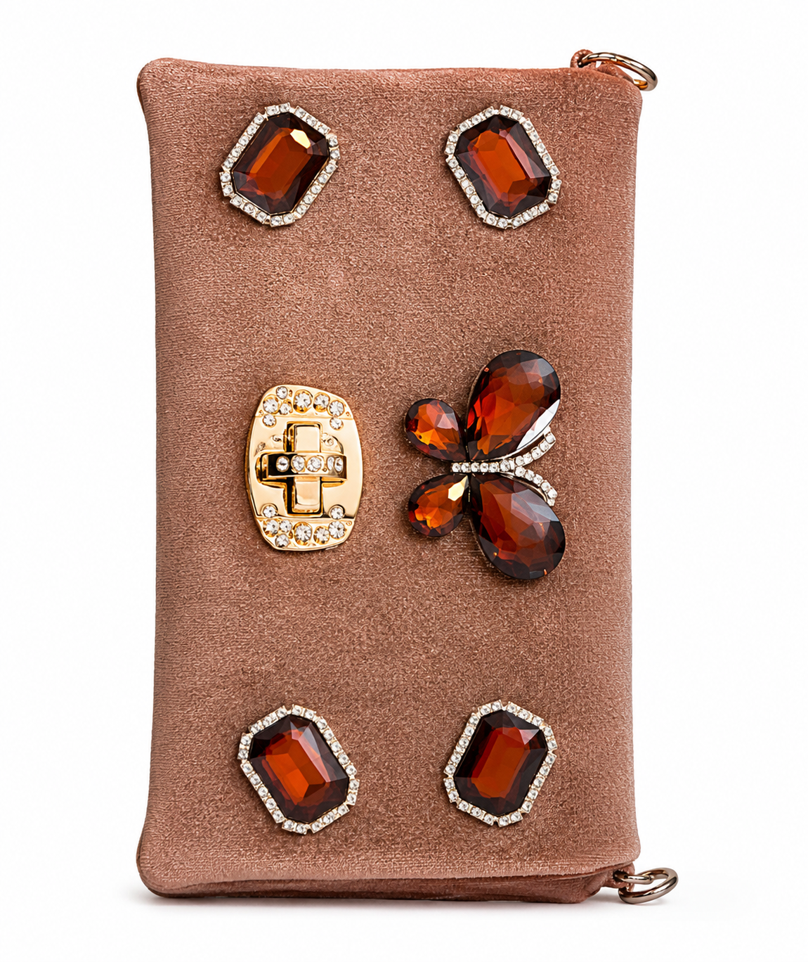 Sheeva Luxury Crystal Embellished Clutch Bag