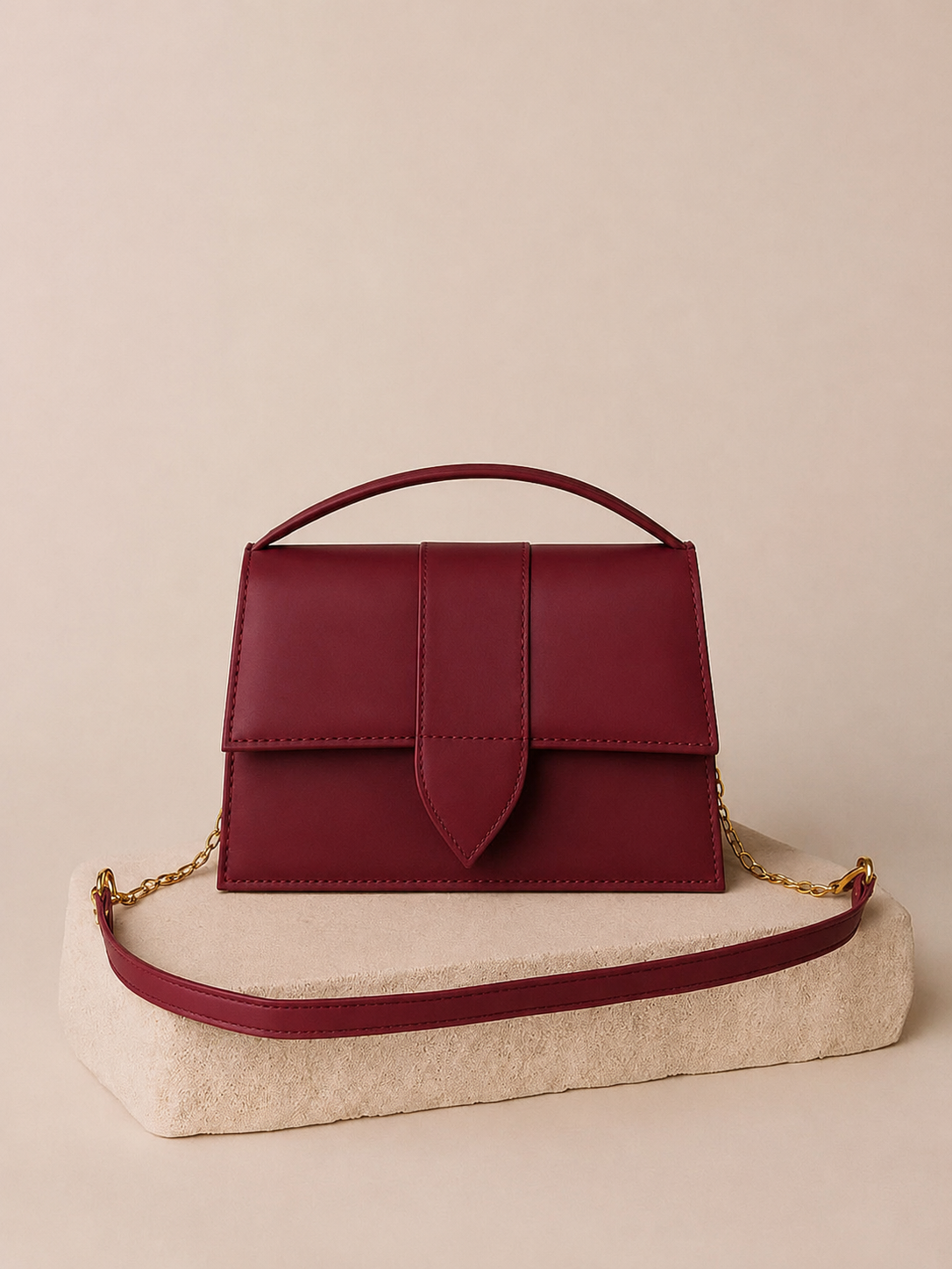 Sheeva Minimalist Flap Shoulder Bag