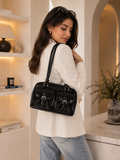 Sheeva Retro Double Pocket Boston Bag