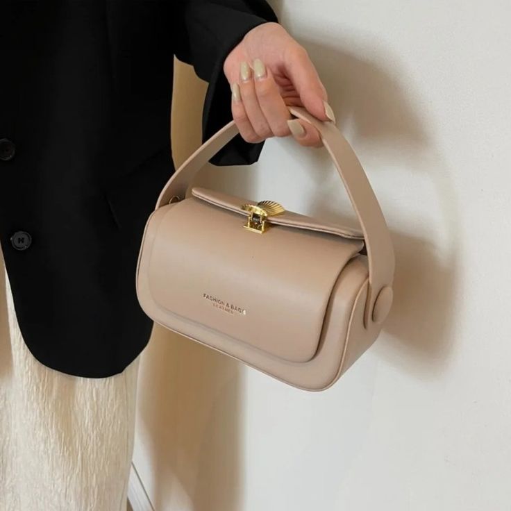 Sheeva Textured Canvas Barrel Bag
